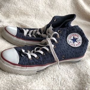 Blue High-Top Converse
